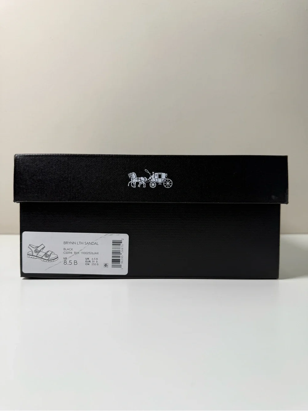 Coach | Empty Shoe Box Gift Box with Lid | Black